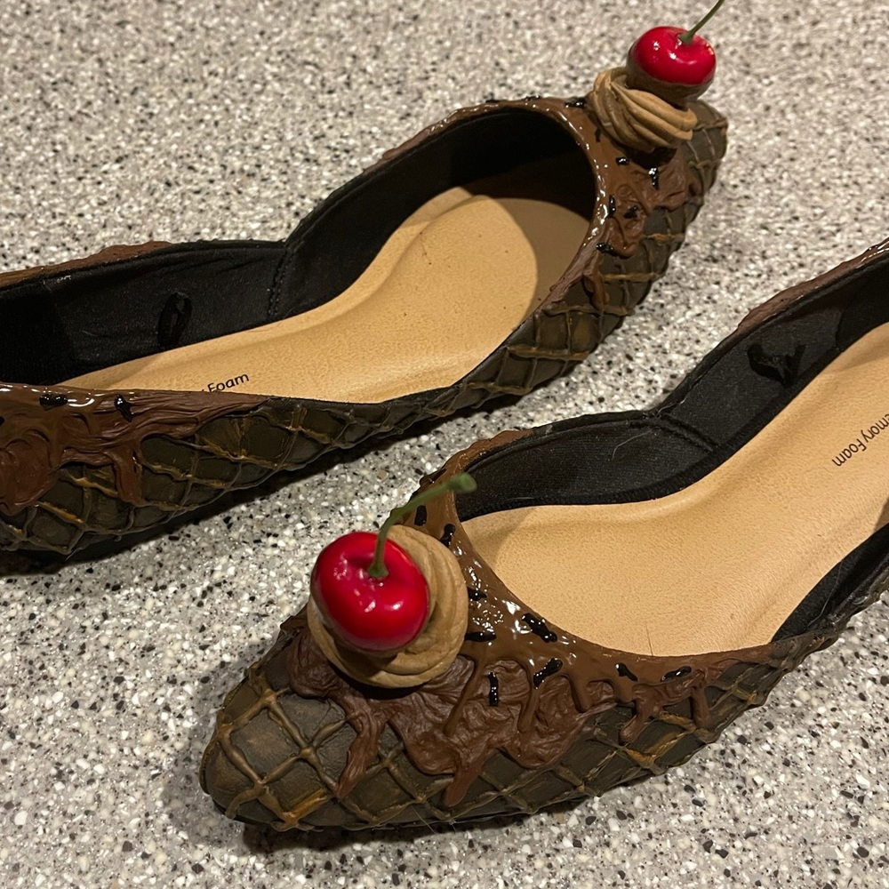 Hand made Ice cream cone flats